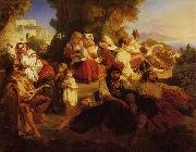 Franz Xaver Winterhalter Il Dolce Farniente USA oil painting reproduction